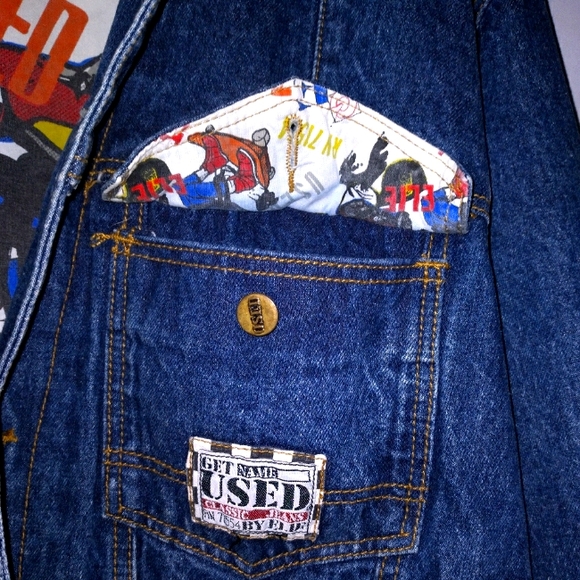 Get Used by Elie jean jacket ds vintage denim coat - Picture 5 of 11